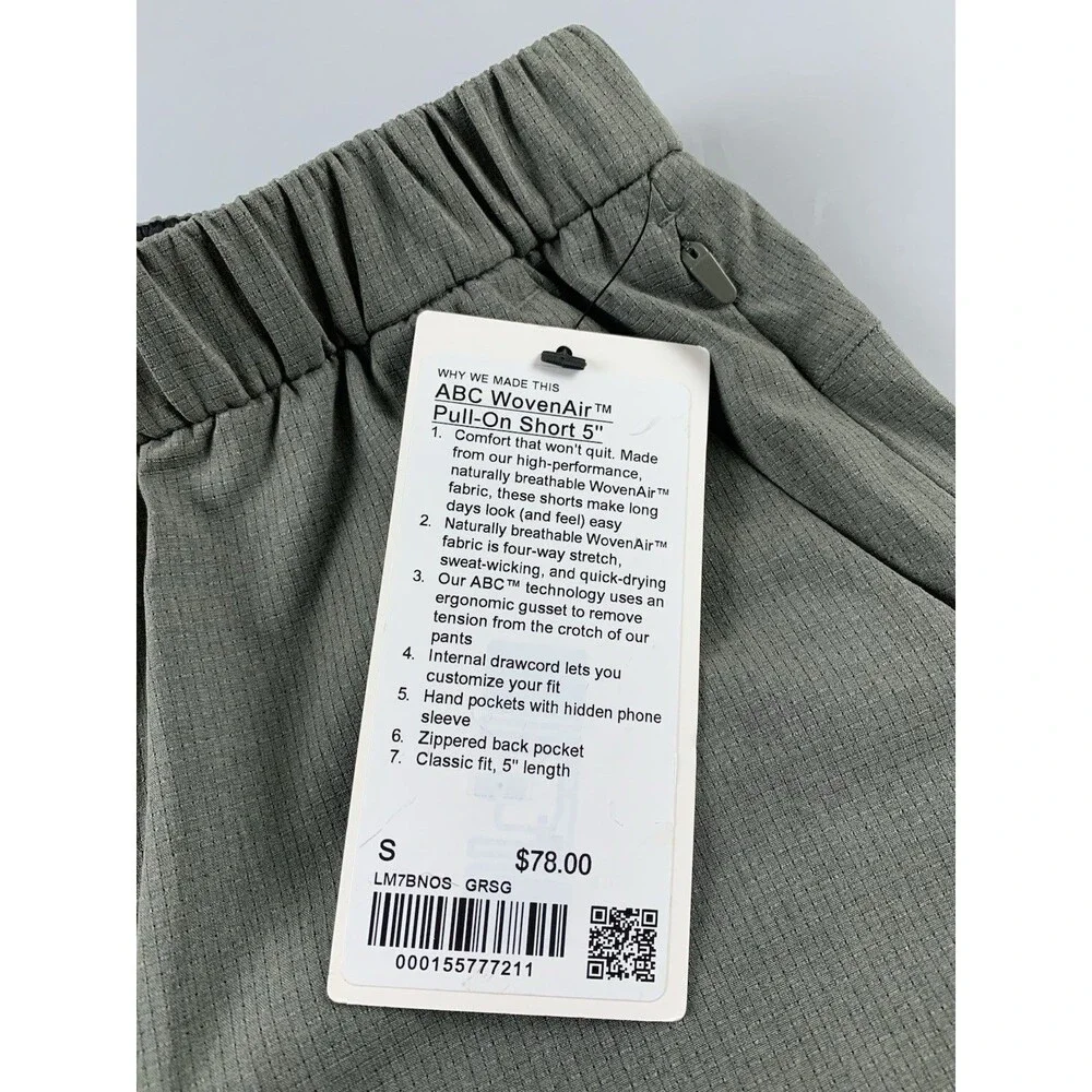 Lululemon ABC Wovenair Pull-on Short 5” Inseam